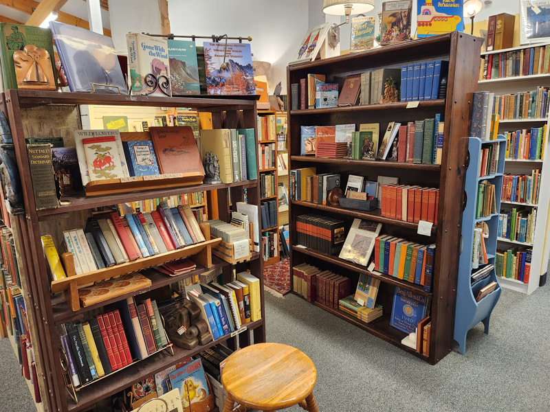 Collectible books Consignment booth at Apple Annie Antique Gallery