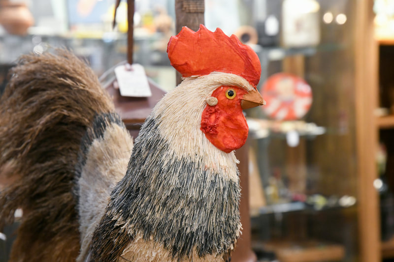 Rooster collectible from our showroom